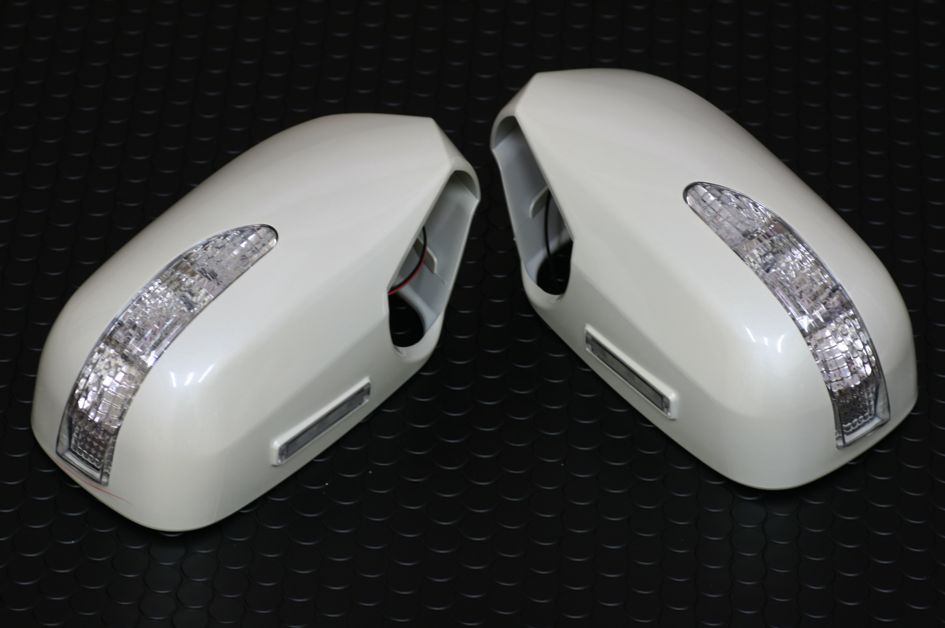 Unpainted Side Mirror Cover w/LED DRL White Lexus GS300 ES300 Toyota